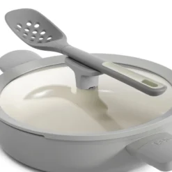 BergHOFF Balance 4Pc Non-stick Ceramic Stockpot And Wok Pan Set With Glass Lids, Recycled Aluminum, CeraGreen, Moonmist -BergHOFF Store GUEST 8dea35f4 4e61 4a5e bf87 fc7f5da22e19