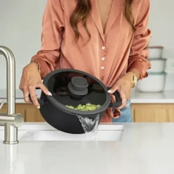 BergHOFF Leo Stone+ 10Pc Nonstick Ceramic Cookware Set With Glass Lid, Recycled Cast Aluminum -BergHOFF Store GUEST 8e39d856 77a1 4251 b2b8 ce238236e687