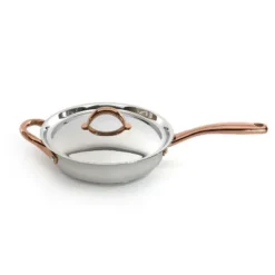 BergHOFF Ouro Gold 18/10 Stainless Steel 9.5" Deep Skillet With Stainless Steel Lid 3.1Qt., Two Side Handles -BergHOFF Store GUEST 90a7b941 b7aa 4ef7 a13a 64f826609ca8