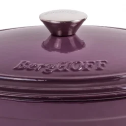 BergHOFF Neo 5Qt. Cast Iron Oval Covered Dutch Oven, Purple
