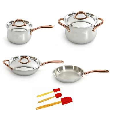 BergHOFF Ouro Gold 10Pc 18/10 Stainless Steel Cookware Set With Bronze Handles 12 BergHOFF Ouro Gold 10Pc 18/10 Stainless Steel Cookware Set With Bronze Handles - Image 10