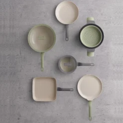 BergHOFF Balance 3Pc Non-stick Ceramic Specialty Cookware Set, Recycled Aluminum, Moonmist -BergHOFF Store GUEST 92c5c648 b02e 4a83 b384 9c1169a53437 3