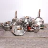 BergHOFF Ouro Gold 11Pc 18/10 Stainless Steel Cookware Set With Glass Lids