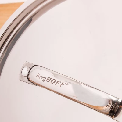 BergHOFF Vintage Tri-Ply Stainless Steel Saucepan With Stainless Steel Lid, Hammered, Silver 7 BergHOFF Vintage Tri-Ply Stainless Steel Saucepan With Stainless Steel Lid, Hammered, Silver - Image 5