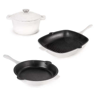 BergHOFF Neo 4Pc Cast Iron Cookware Set, Square Grill Pan 11", Fry Pan 10" & 3qt. Covered Dutch Oven 19 BergHOFF Neo 4Pc Cast Iron Cookware Set, Square Grill Pan 11", Fry Pan 10" & 3qt. Covered Dutch Oven - Image 17