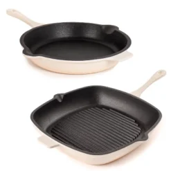 BergHOFF Neo 2Pc Cast Iron Cookware Set, 10" Fry Pan & 11" Grill Pan -BergHOFF Store GUEST 9fa07f2e 2cf6 49c5 b40f dbe738c53373