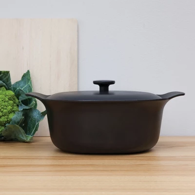 BergHOFF Ron Cast Iron Enameled 11" Oval Dutch Oven 5.5qt., Matching Lid 4 BergHOFF Ron Cast Iron Enameled 11" Oval Dutch Oven 5.5qt., Matching Lid - Image 2