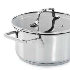 BergHOFF Helix Recycled 18/10 Stainless Steel Cookware Set With Glass Lids -BergHOFF Store GUEST b220d94a e788 4bc5 a40b 7795b1d469a6