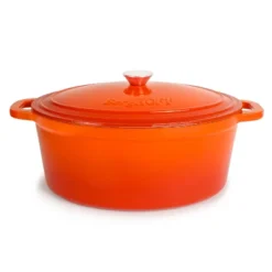 BergHOFF Neo 8Qt. Cast Iron Oval Dutch Oven, Matching Lid -BergHOFF Store GUEST b35aa122 dcba 4dc4 92f4 432b6424b000