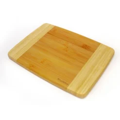 BergHOFF Bamboo Rectangle Cutting Board, Two-tone, 10.6"x7.7"x0.6"