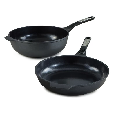 BergHOFF Phantom Nonstick Ceramic Cookware Set With Lids, Recycled Cast Aluminum 4 BergHOFF Phantom Nonstick Ceramic Cookware Set With Lids, Recycled Cast Aluminum - Image 2
