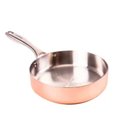 BergHOFF Vintage Copper Tri-Ply 8" Deep Skillet, Polished, Gold -BergHOFF Store GUEST c648af4e 6ac3 4e2b 90ba 7fddf0b2a409