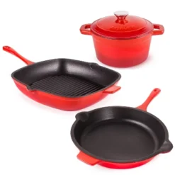 BergHOFF Neo 4Pc Cast Iron Cookware Set, Square Grill Pan 11", Fry Pan 10" & 3qt. Covered Dutch Oven 34 BergHOFF Neo 4Pc Cast Iron Cookware Set, Square Grill Pan 11", Fry Pan 10" & 3qt. Covered Dutch Oven -BergHOFF Store GUEST c8559da1 8e5a 40d7 9e31 666ed306fd35