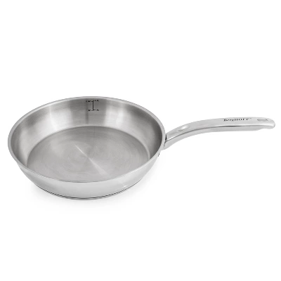 BergHOFF Belly Shape 18/10 Stainless Steel Skillet With Stainless Steel Lid 3 BergHOFF Belly Shape 18/10 Stainless Steel Skillet With Stainless Steel Lid