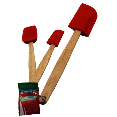 BergHOFF 3Pc Silicone Spatula Set 3 BergHOFF 3Pc Silicone Spatula Set