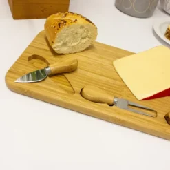 BergHOFF Bamboo 4Pc Paddle Cheese Board Set, With 3 Tools, 22x7.9x1" -BergHOFF Store GUEST cbf013ea cbc3 4ea3 a079 59e72fd1442b