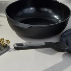 BergHOFF Leo Stone+ 4Pc Nonstick Ceramic Cookware Set With Glass Lid, Recycled Cast Aluminum 18 BergHOFF Leo Stone+ 4Pc Nonstick Ceramic Cookware Set With Glass Lid, Recycled Cast Aluminum -BergHOFF Store GUEST d025f823 3f57 4962 a044 0b01b2d822f3