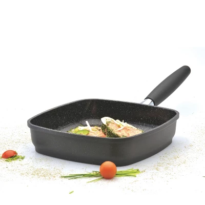 BergHOFF Scala Nonstick Ceramic Coated Cast Aluminum Grill Pan, Black 6 BergHOFF Scala Nonstick Ceramic Coated Cast Aluminum Grill Pan, Black - Image 4
