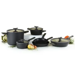BergHOFF Leo 10Pc Non-stick Ceramic Cookware Set With Glass Lid -BergHOFF Store GUEST d3288190 111b 418c 9b12 df5e34cac7b1