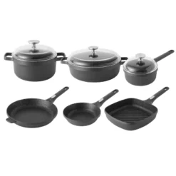 BergHOFF GEM 9Pc Nonstick Cookware Set, Black -BergHOFF Store GUEST d9d06f2e ffce 4dec 8c09 46217384f5c4