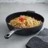 BergHOFF Phantom Nonstick Ceramic Wok Pan, Recycled Cast Aluminum