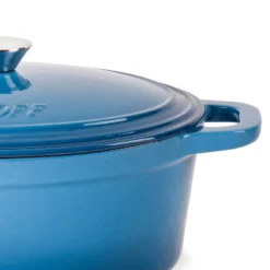 BergHOFF Neo 8Qt. Cast Iron Oval Dutch Oven, Matching Lid -BergHOFF Store GUEST e2960998 19bd 43a8 85f3 91ec46760f56