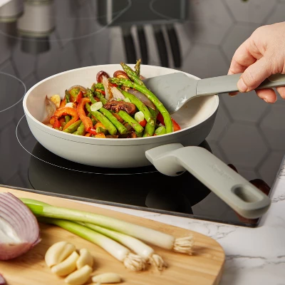 BergHOFF Balance 11Pc Nonstick Ceramic Cookware Set With Glass Lid, Recycled Aluminum 5 BergHOFF Balance 11Pc Nonstick Ceramic Cookware Set With Glass Lid, Recycled Aluminum - Image 3