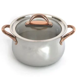 BergHOFF Ouro Gold 18/10 Stainless Steel Stockpot, Glass Lid -BergHOFF Store GUEST e7c32fa9 0835 40b2 af1f 735b055cd6b2