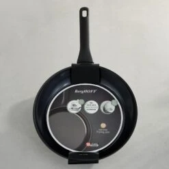 BergHOFF Helix Nonstick Ceramic Frying Pans, Recycled Aluminum, Black -BergHOFF Store GUEST eb82bb88 440c 45df 97e9 6ed9930fa44a
