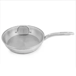 BergHOFF Belly Shape 18/10 Stainless Steel Skillet With Glass Lid -BergHOFF Store GUEST ebbe0bb1 ad5c 4381 9a48 49f43b253086