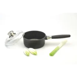 BergHOFF Scala Non-stick Cast Aluminum Saucepan, Detachable Handle, Glass Lid