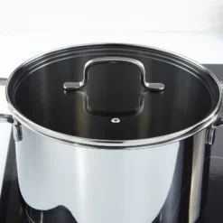 BergHOFF Helix Recycled 18/10 Stainless Steel Stockpots With Glass Lid -BergHOFF Store GUEST ee17ee3e a59c 4e6b 9bd3 64890509255f