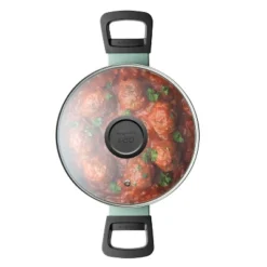 BergHOFF Sage And Slate Non-stick Aluminum Stockpot With Glass Lid 14 BergHOFF Sage And Slate Non-stick Aluminum Stockpot With Glass Lid -BergHOFF Store GUEST ee405f1d 8294 47fa bcc9 983df0e2745a