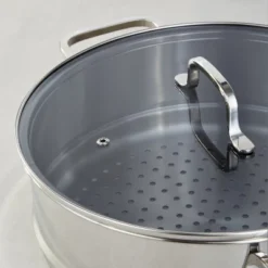 BergHOFF Helix 5Pc Recycled 18/10 Stainless Steel Steamer Set With Glass Lids -BergHOFF Store GUEST f2f9a816 4098 47b7 bdba 31a51756cb3d