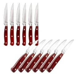 BergHOFF Pakka Stainless Steel 12pc Steak Knife Set 4.75"", Pakka Wood -BergHOFF Store GUEST f6b11a8e 8e40 41a4 8d19 57b52e1b5673 1