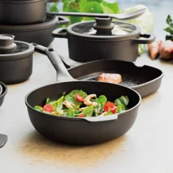 BergHOFF Leo Stone+ 2Pc Nonstick Ceramic Stir Frying Cookware Set, Recycled Cast Aluminum 12 BergHOFF Leo Stone+ 2Pc Nonstick Ceramic Stir Frying Cookware Set, Recycled Cast Aluminum -BergHOFF Store GUEST fa81c938 c025 4c22 bab0 225778c4f6f5