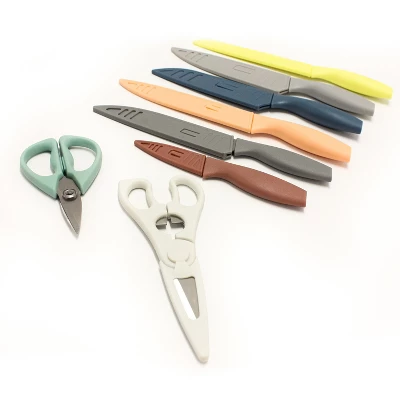 BergHOFF 15Pc Kitchen Knife Set, Stainless Stee, PP Sleeves, Nonstick Blade, Multicolor 4 BergHOFF 15Pc Kitchen Knife Set, Stainless Stee, PP Sleeves, Nonstick Blade, Multicolor - Image 2