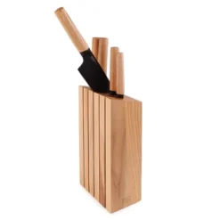 BergHOFF Ron 6Pc Knife Block Set, Natural Wood Handle, Brown -BergHOFF Store GUEST fe2cc78f 84f3 41e9 bd64 bd1da40815e7