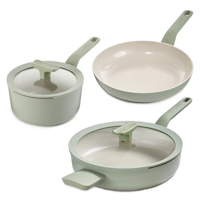 BergHOFF Balance 5Pc Nonstick Ceramic Cookware Set With Glass Lid, Recycled Aluminum 3 BergHOFF Balance 5Pc Nonstick Ceramic Cookware Set With Glass Lid, Recycled Aluminum